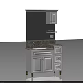 White Bathroom Vanity Cabinet With Wall Cabinet Marble Countertop Sink Faucet Drawers And Brass Legs