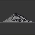 Snow Covered Mountain Terrain With Rocky Peaks And Thick White Snow Layers