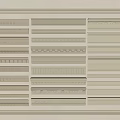 Various Decorative Crown Molding Styles with Ornate Patterns for Interior Design 3d model