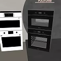 Intelligent Embedded Oven Steaming and Roasting Integrated Kitchen Appliances Steamer Oven 3d model