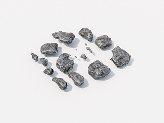 Outdoor Stone Gravel 3d model