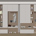 Home Shoe Cabinet SU Model 3d model