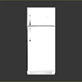 White Upright Refrigerator Freezer With Double Door And Sleek Modern Design For Home Kitchen