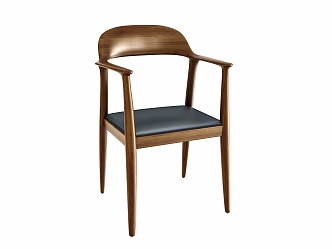 New Chinese Dining Chair 3d model