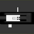 Practical Hardware Key With Black Body Colorful Stripes And Silver Blade
