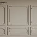 Decorative Gypsum Line With Various Ornate Patterns For Interior Design 3d model