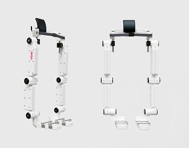 Modern mechanical exoskeletons 3d model