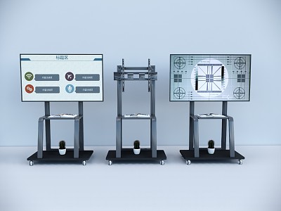 Modern bracket TV stand 3d model