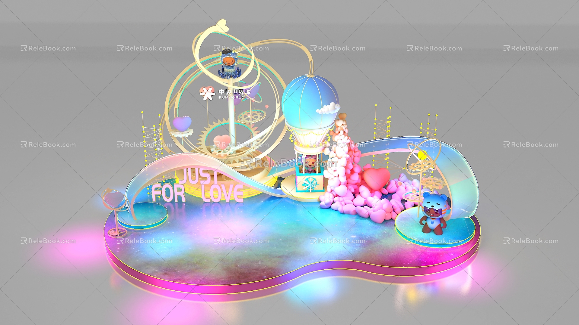 Game Show ip Meichen Bubble Mart Atrium Meichen Dameichen Design Mall Meichen 3d model