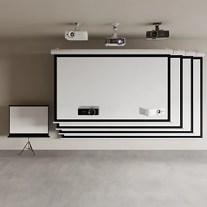 Projector Projection Curtain Slide Projector Projector 3d model