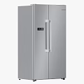 Modern Kitchen Appliances Featuring Stainless Steel Refrigerator Built-in Ovens And Gas Cooktop