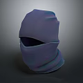 Comfortable Soft Fabric Headscarf With Purple Blue Gradient For Daily Wear