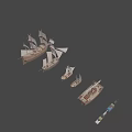Collection of Sailboats in Various Sizes Displayed Together as Water Transport