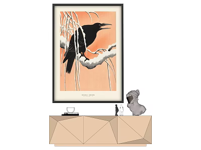 Modern Animal Painting Decorative Painting 3d model