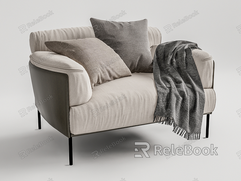 Modern double sofa model