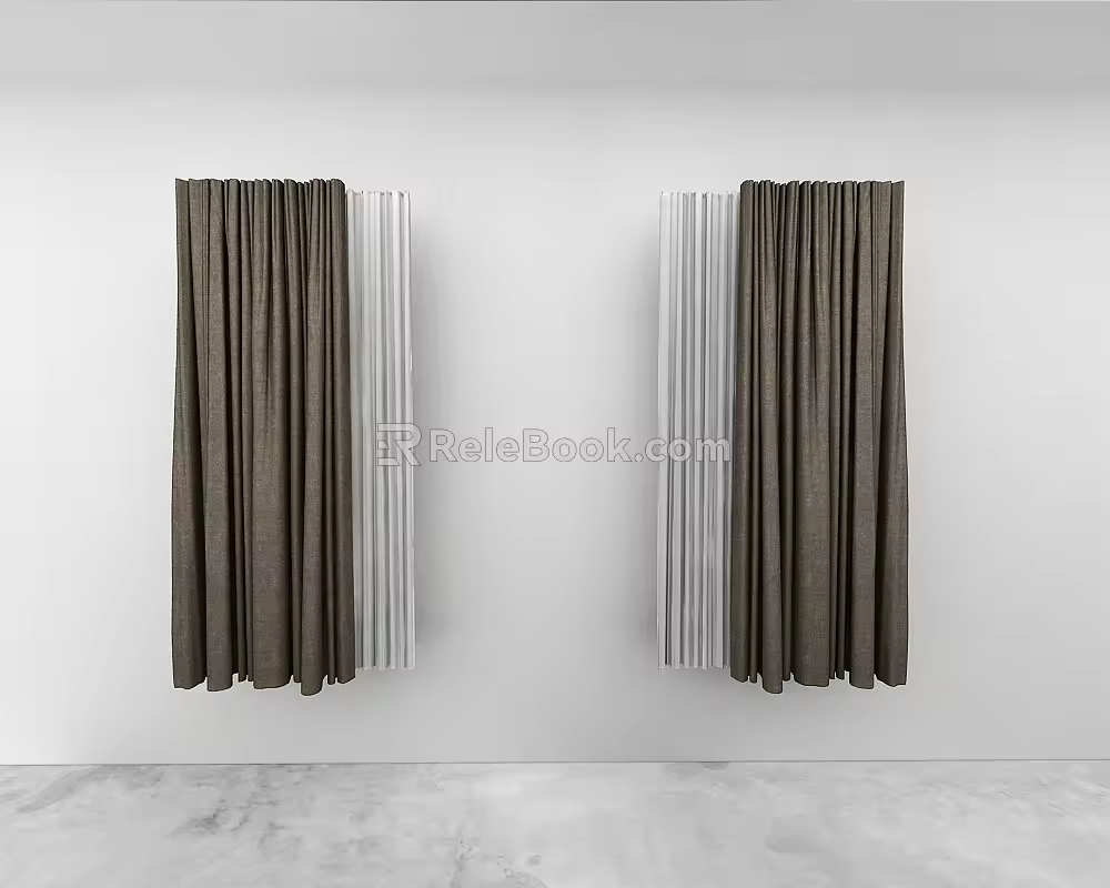 Curtains 3d model