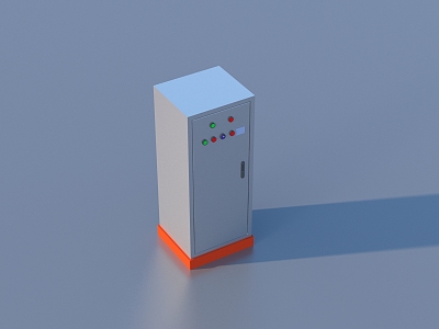 Hardware distribution box industrial components 3d model