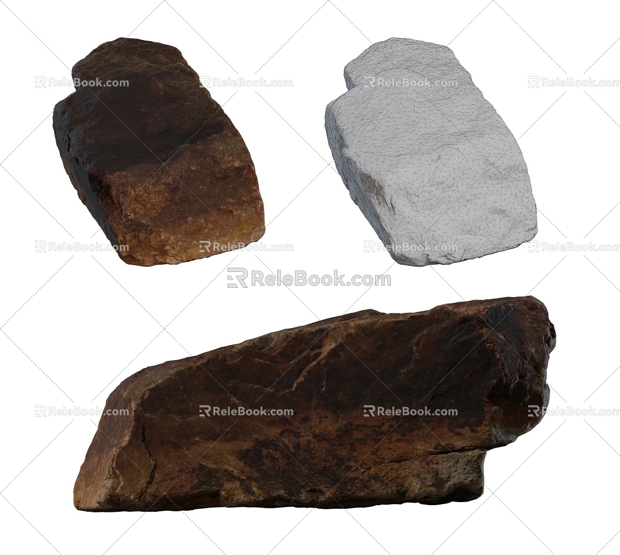 Stone Rock Mountain 3d model