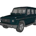 Blue Classic Off Road SUV With Shiny Exterior And Modern Wheel Design