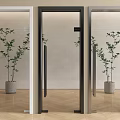 Modern Glass Swing Doors With Stylish Design For Home Interior Decor