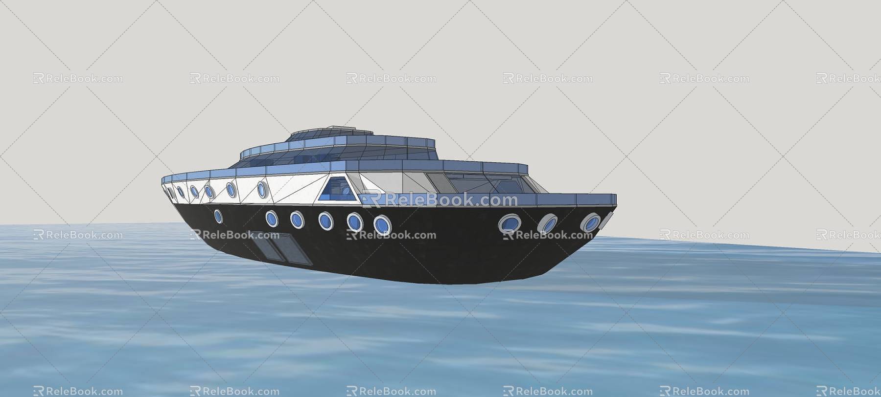 Modern Yacht 3d model