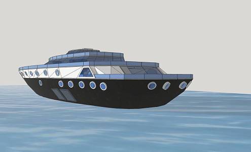 Modern Yacht 3d model