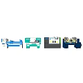Modern industrial LOFT equipment CNC machine tool machine equipment combination 3d model