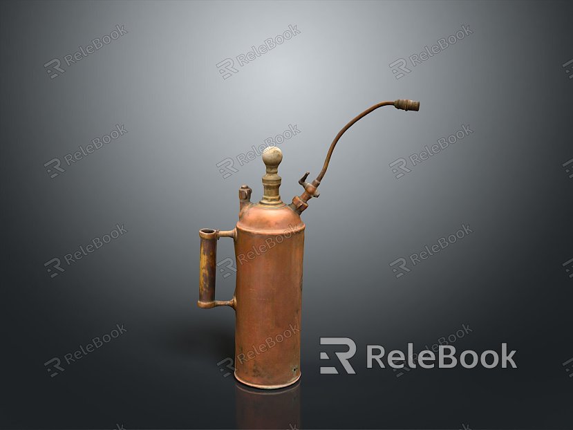 blowtorch fire lamp gasoline blowtorch kerosene blowtorch blowpipe modern weapon hot weapon hot weapon gun model