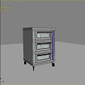 Stainless Steel Three Tier Kitchen Oven With Wheels For Home And Commercial Use