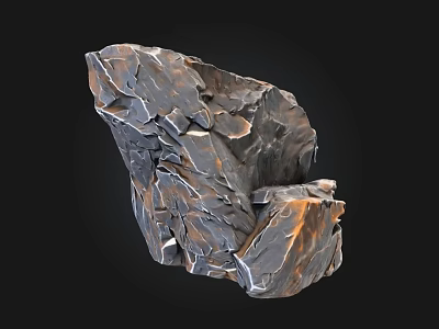 Natural Stone And Wood With Textured Surfaces For Interior Design Projects 3d model