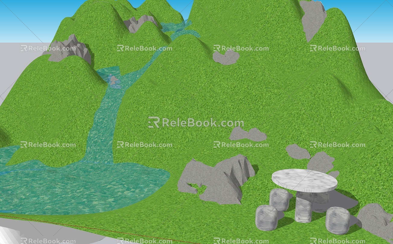 Landscape 3d model