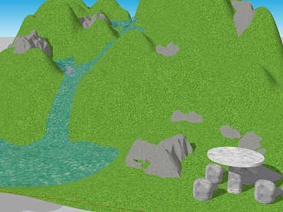 Landscape 3d model