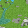 Landscape 3d model