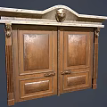 Wooden Doors Featuring Carved Double Door Glass Panel And Decorative Top Styles