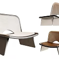Modern Lounge Chair With Sleek Geometric Frame And Comfortable Upholstery In Stylish Colors