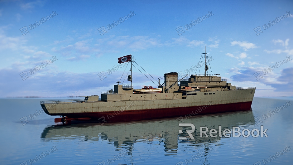 modern warship model