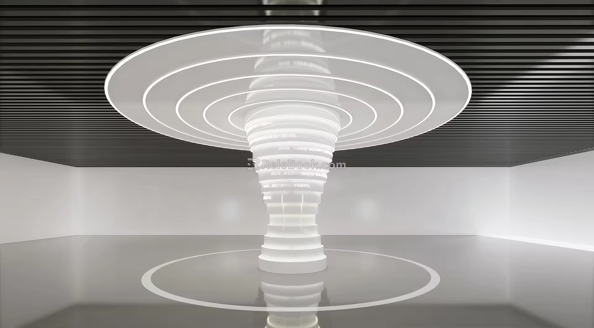 Modern Package Column Ceiling Package Column Booth 3d model