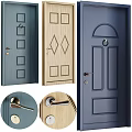 Various Modern Door Handles With Brass Gold Black And Wooden Design Styles