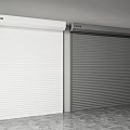 FUSIM Roller Shutter Doors in White and Gray for Home Garage Use