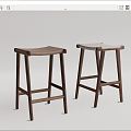 Modern Bar Stool 3d model