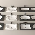 wash basin wash basin counter basin under counter basin faucet wash basin 3d model