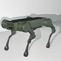 Intelligent Green Quadruped Machine With Robotic Legs And Main Body Design