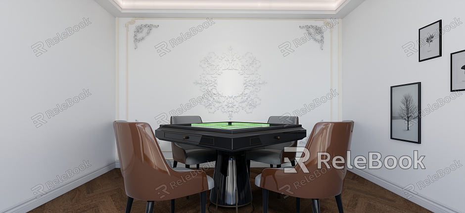 Style Mahjong Room model