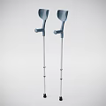 Adjustable Underarm Crutches With Lightweight Aluminum Frame And Non Slip Rubber Tips
