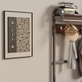 Modern Multifunctional Shoe Cabinet With Coat Rack Bag Storage And Shoe Shelves
