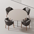 Modern leisure tables and chairs 3d model