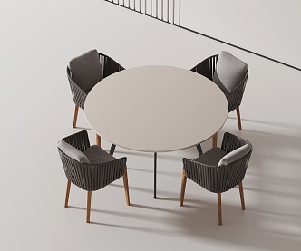 Modern leisure tables and chairs 3d model