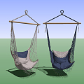 Nordic Hanging Chair Fabric Hanging Chair Hammock 3d model