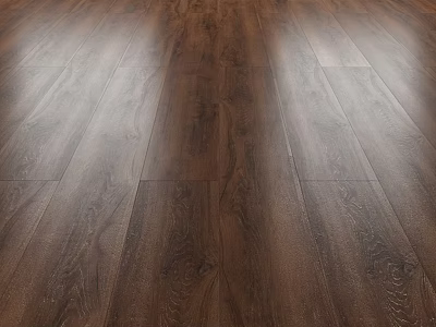 Elegant Dark Brown Wooden Floor Interior With Natural Grain And Glossy Surface 3d model