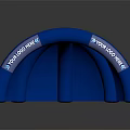 Blue Inflatable Tent With Logo Space For Outdoor Events And Advertising